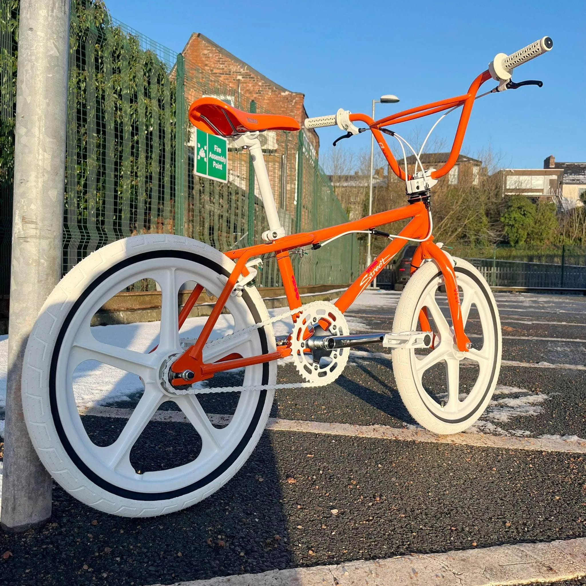 Skyway 2024 Street Beat Custom Bike Orange / White