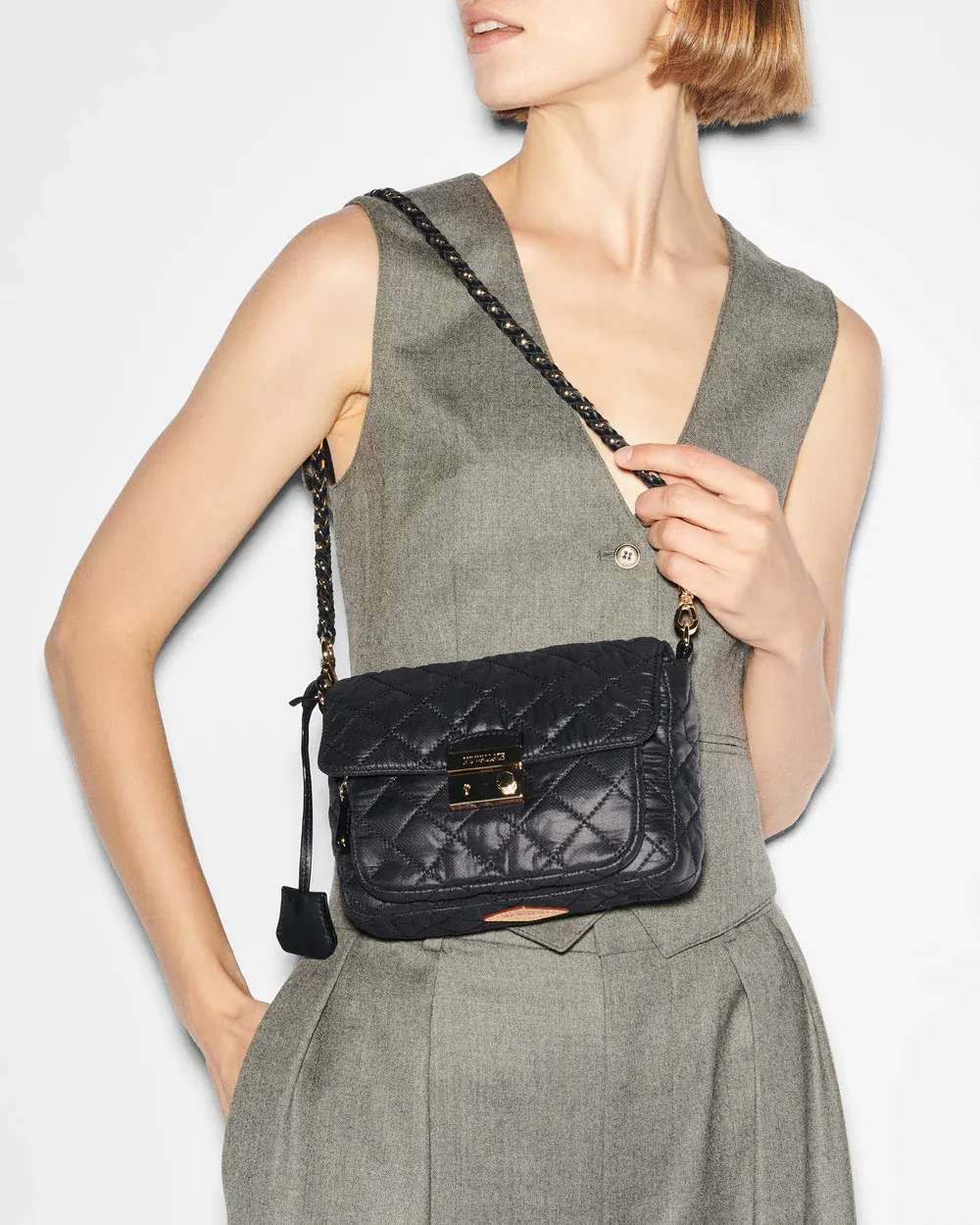 Small Crosby Lock Crossbody | Black