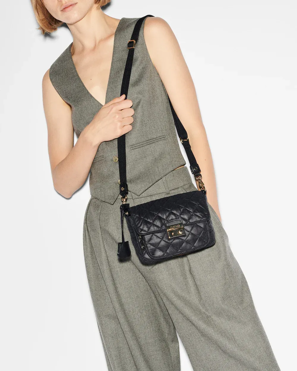 Small Crosby Lock Crossbody | Black