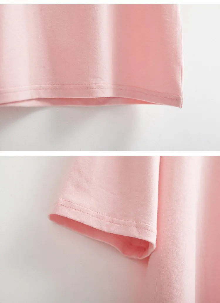 Solid Lace-Up T-Shirt