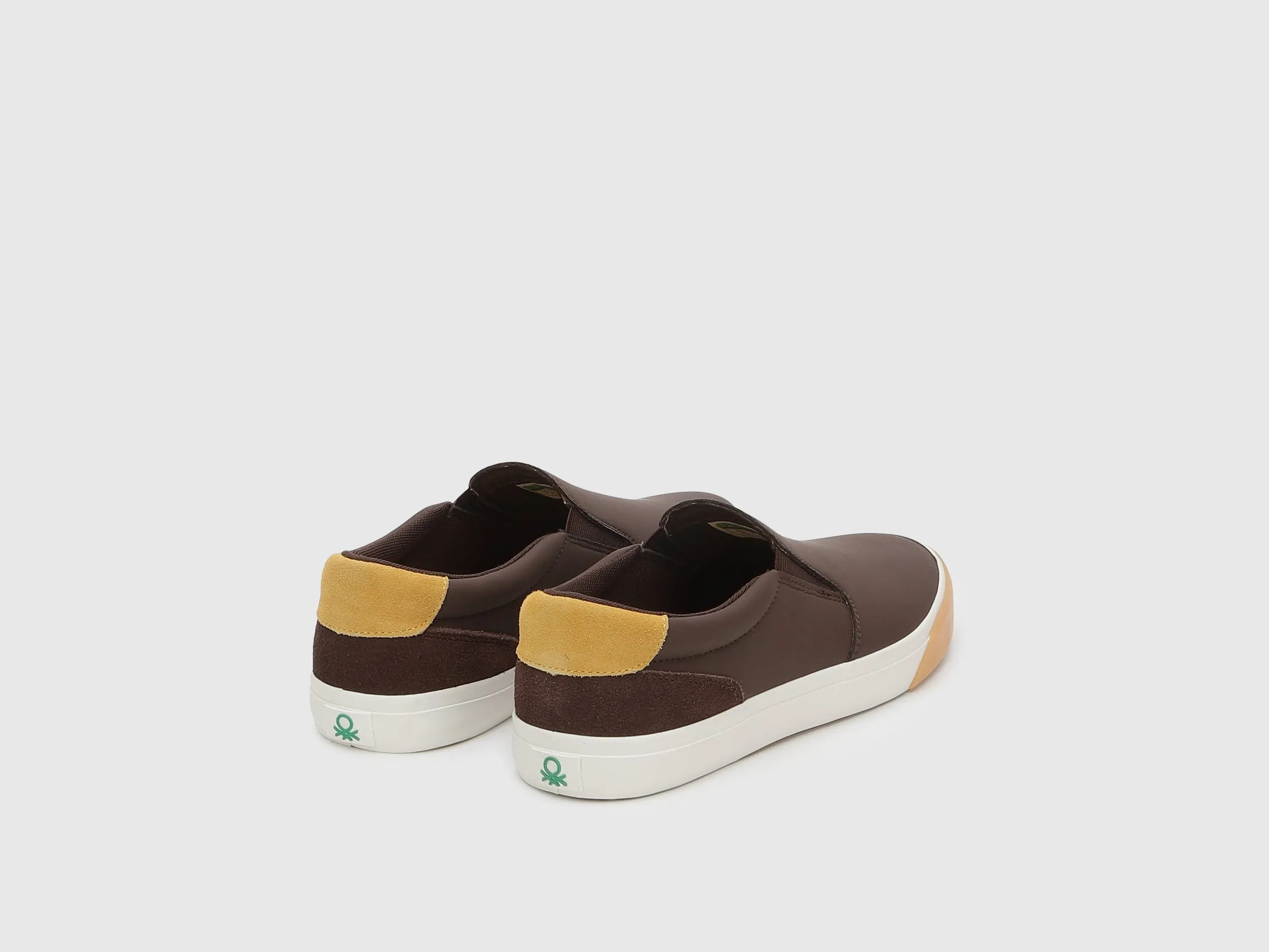 Solid Pattern Slip-On Shoes