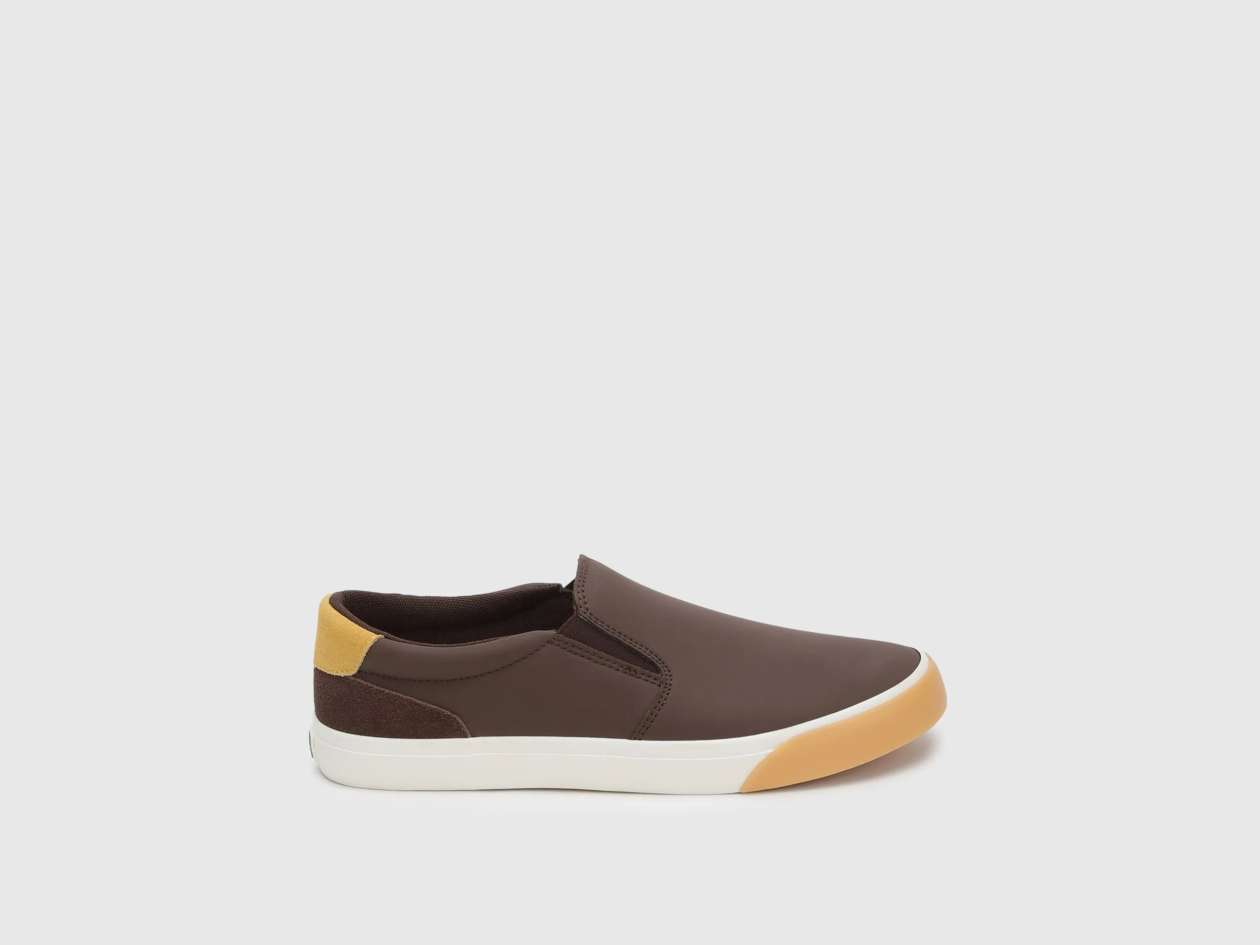 Solid Pattern Slip-On Shoes