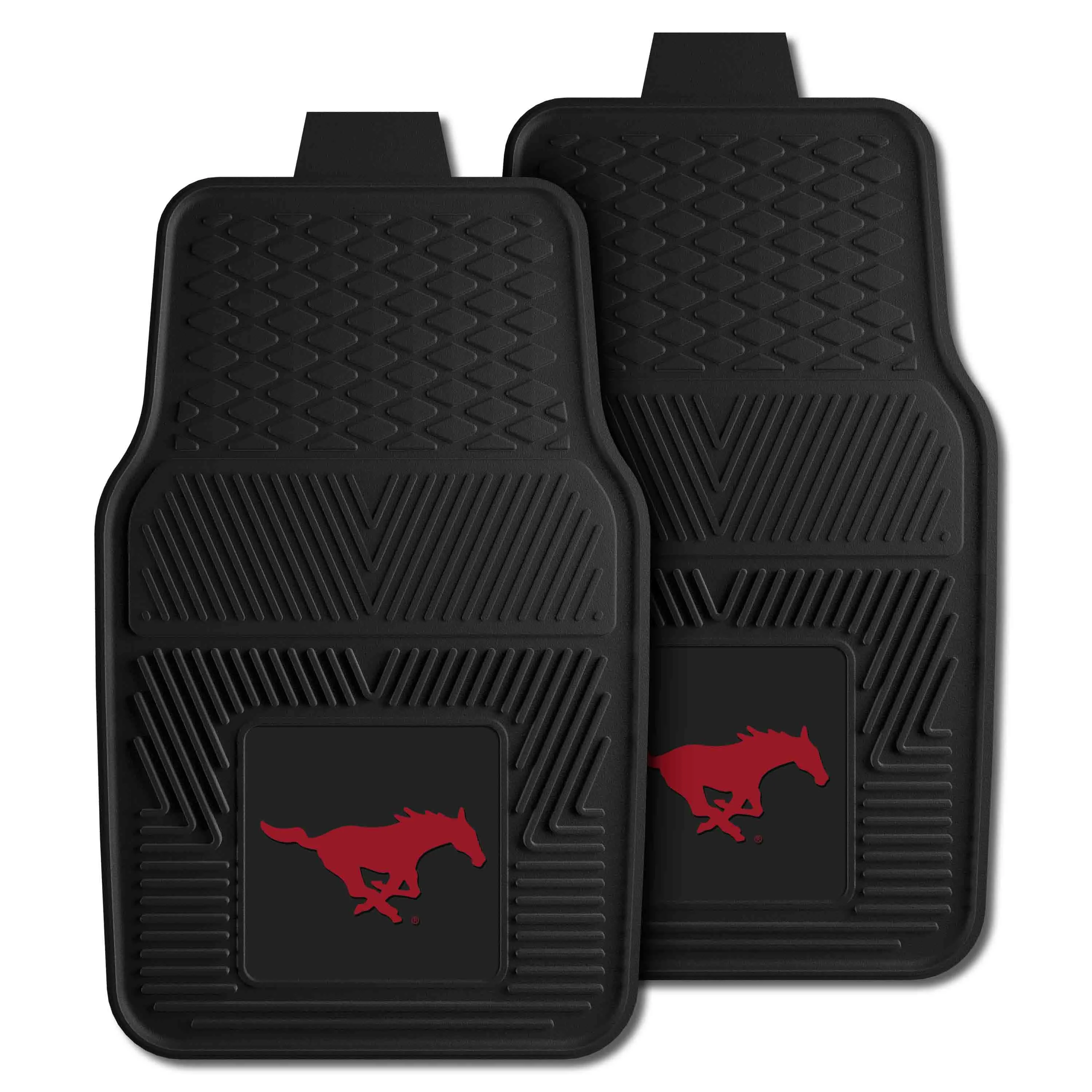 Southern Methodist University 2-pc Vinyl Car Mat Set