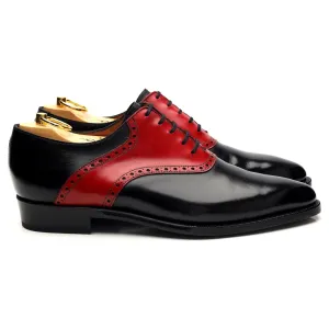 'Stefano Redux' Black & Red Leather Oxford UK 7.5 E