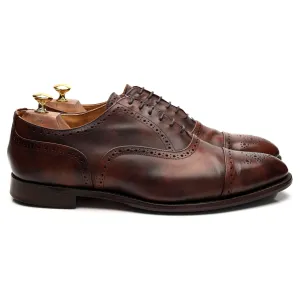 'Stockton' Brown Museum Leather Oxford Brogues UK 11