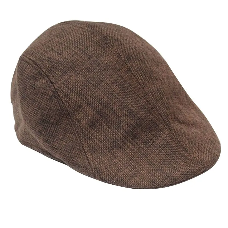 Summer Beret Caps for Men Women | Vintage News Boy Cabbie Cap | Outdoor Unisex Sun Hat Duckbill Cap