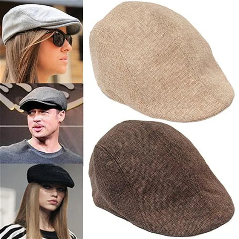 Summer Beret Caps for Men Women | Vintage News Boy Cabbie Cap | Outdoor Unisex Sun Hat Duckbill Cap