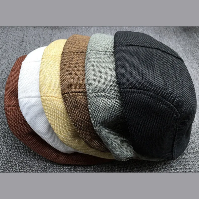 Summer Beret Caps for Men Women | Vintage News Boy Cabbie Cap | Outdoor Unisex Sun Hat Duckbill Cap