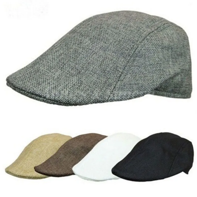 Summer Beret Caps for Men Women | Vintage News Boy Cabbie Cap | Outdoor Unisex Sun Hat Duckbill Cap