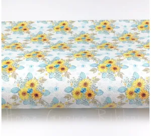 Sunflowers Faux Leather Sheets USDR