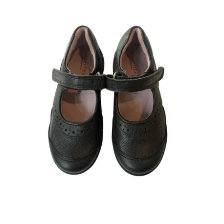 Superfit Black Leather Brogue School Shoe