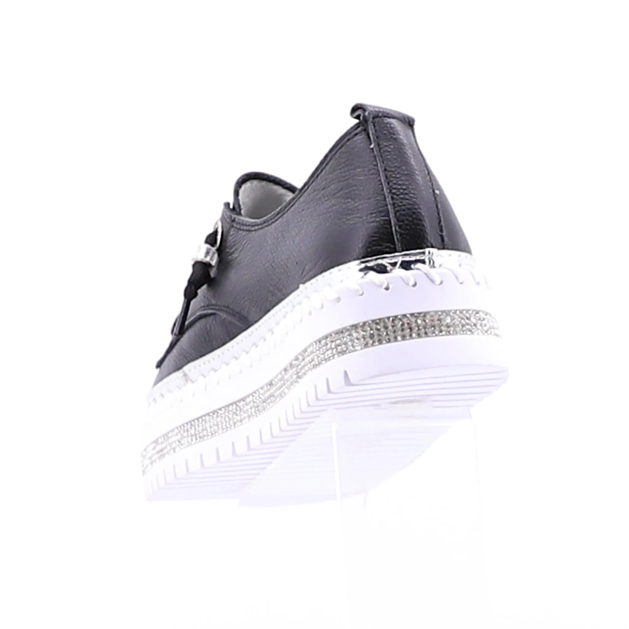 Susan Lace Up Sneaker - Black - AM1