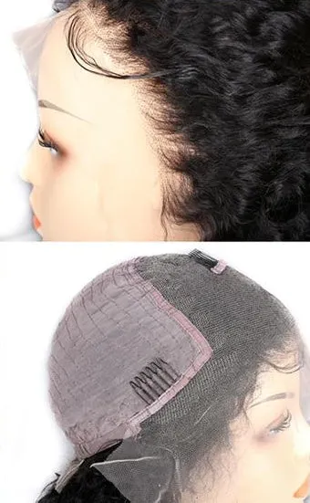 Swiss Lace Brazilian Water Wave Lace Front Wig