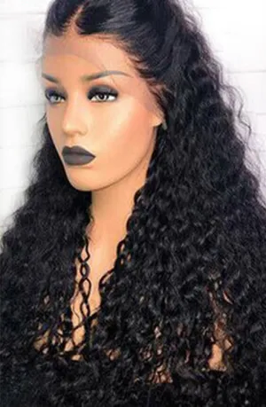 Swiss Lace Brazilian Water Wave Lace Front Wig