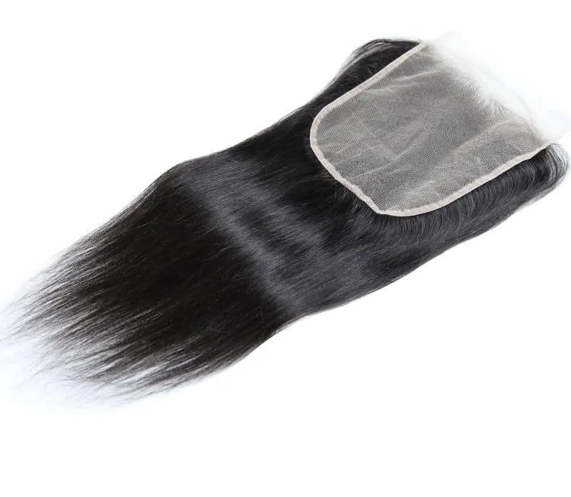 Swiss Lace Closure Brazilian Straight 7x7 Closure