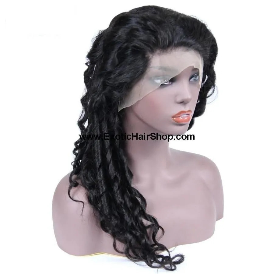 Swiss Lace Malaysian Loose Wave Lace Front Wig