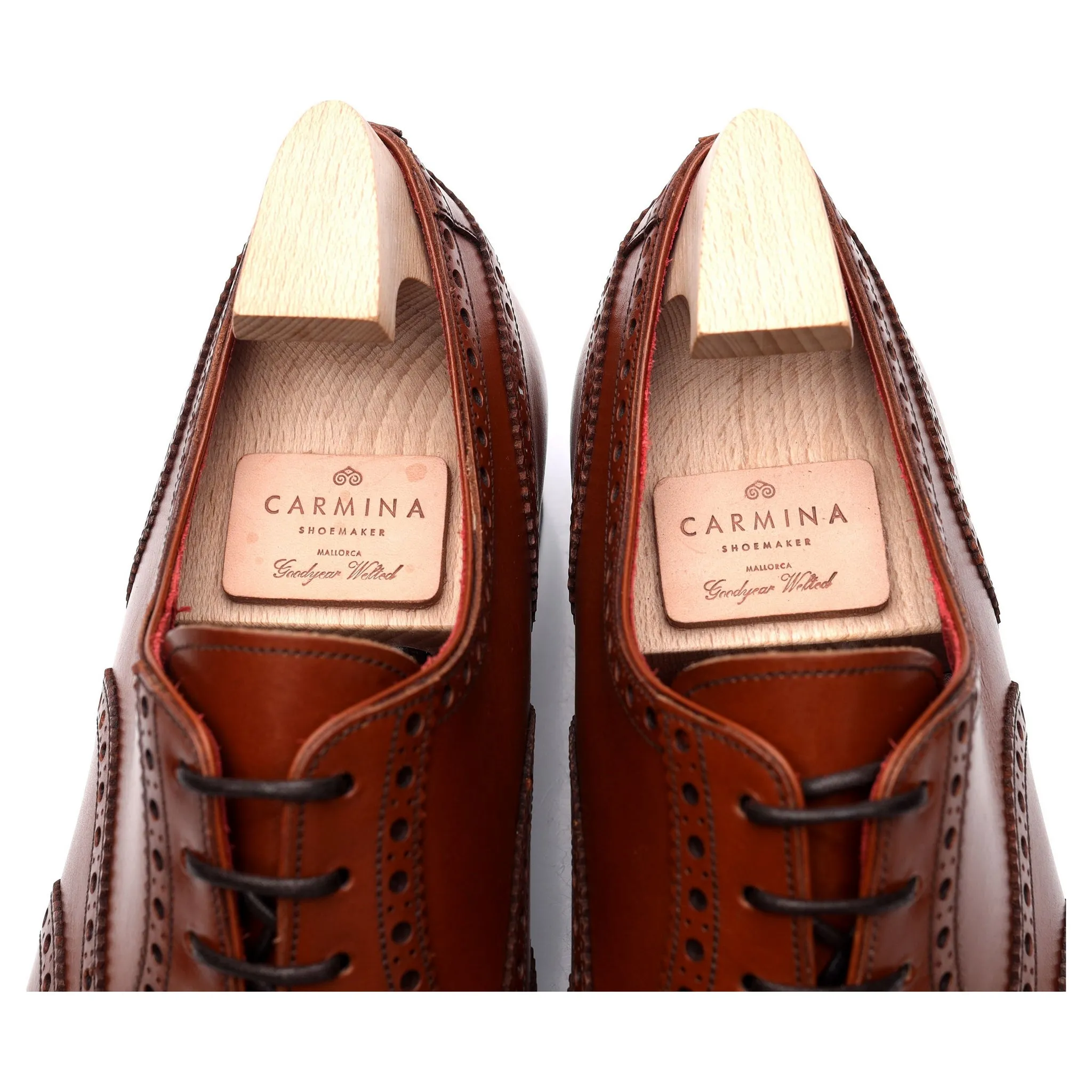 Tan Brown Leather Oxford Brogue UK 8.5 EEE