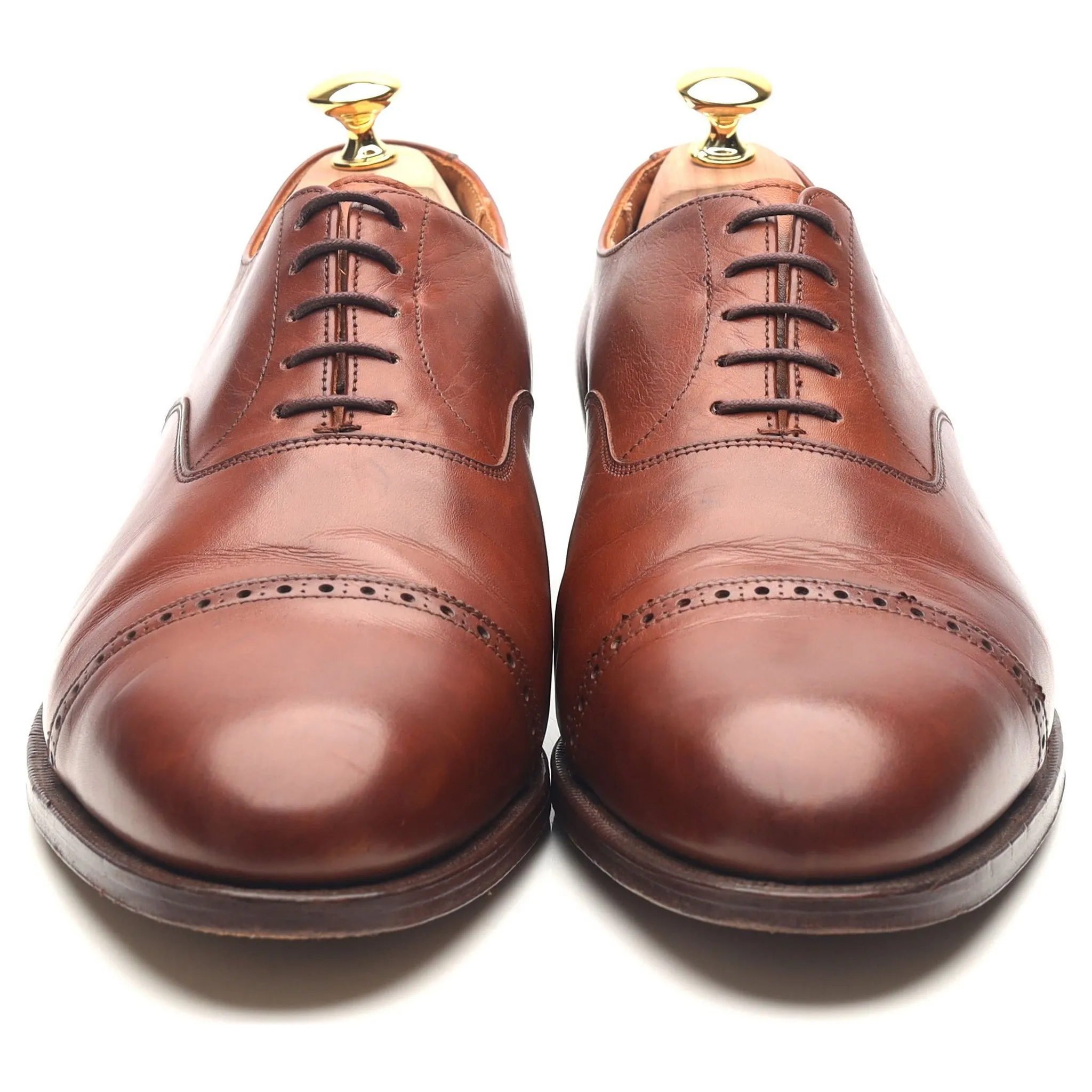 Tan Brown Leather Oxford UK 10.5 E US 11.5 D