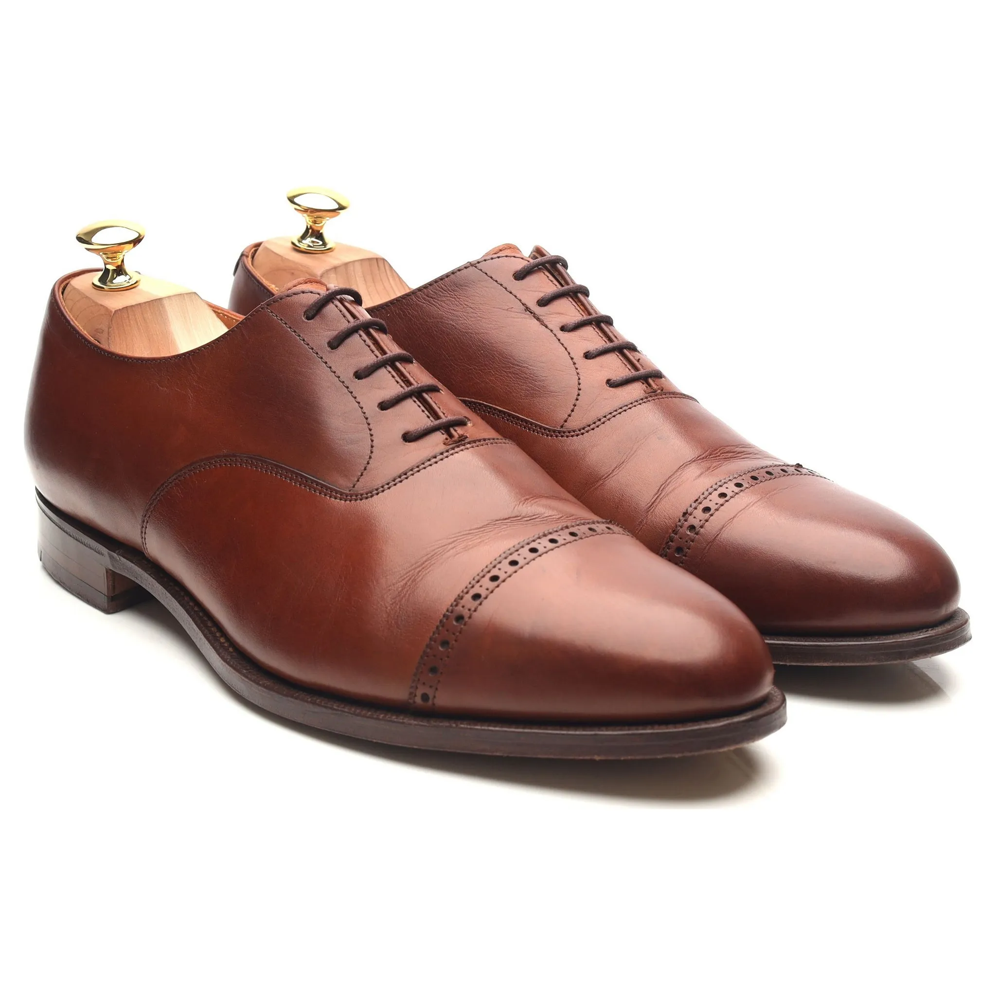 Tan Brown Leather Oxford UK 10.5 E US 11.5 D