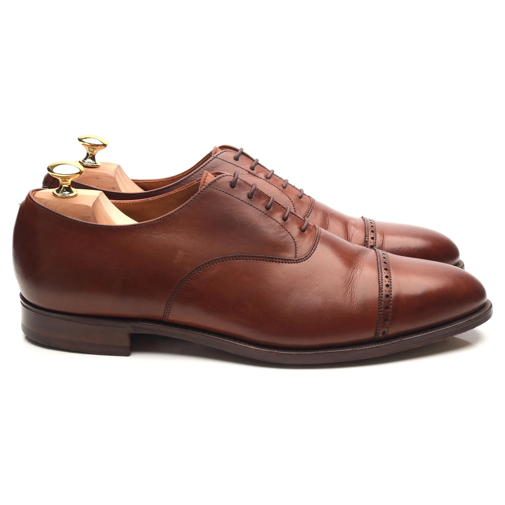 Tan Brown Leather Oxford UK 10.5 E US 11.5 D