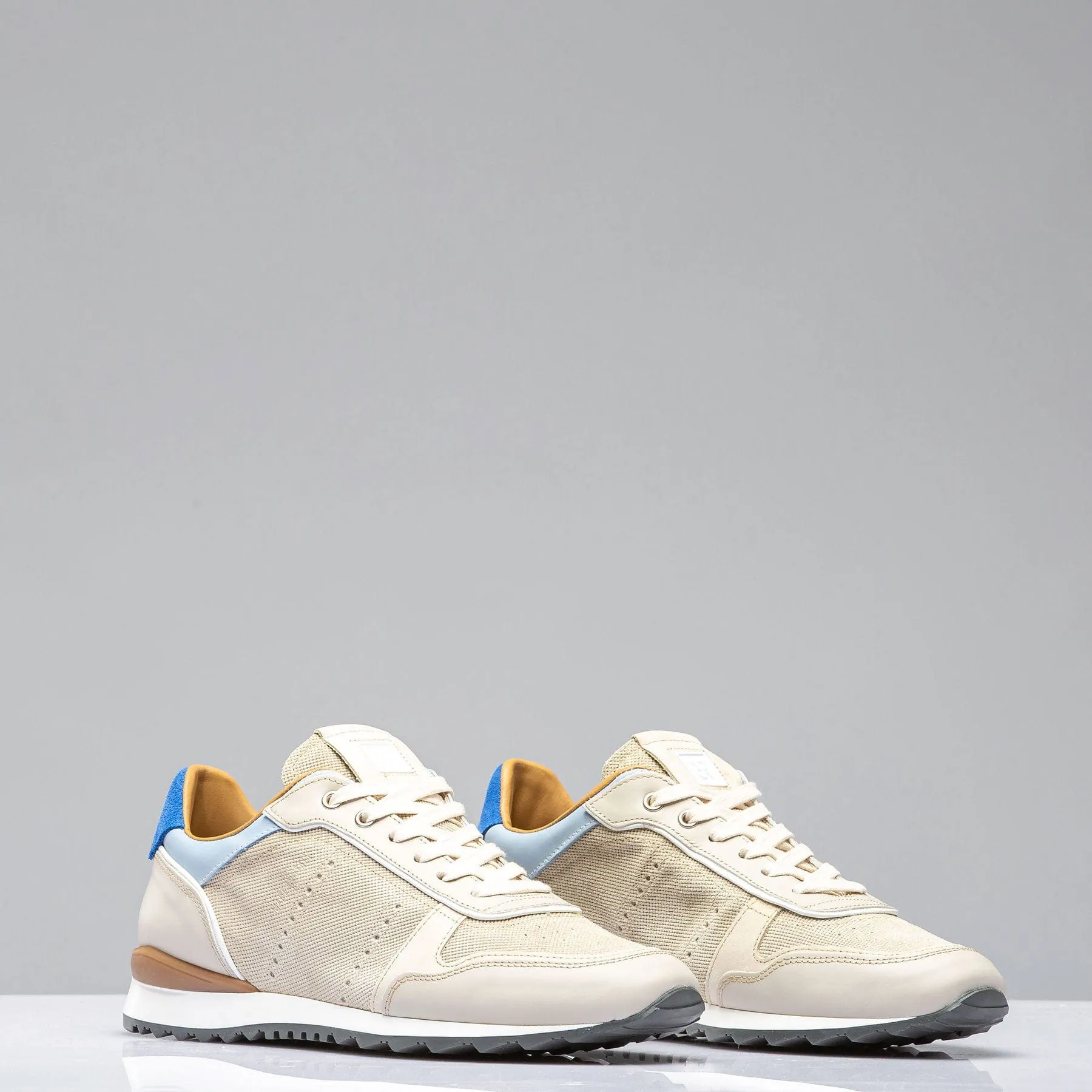 The Ferrari Shoe In Beige/Blue