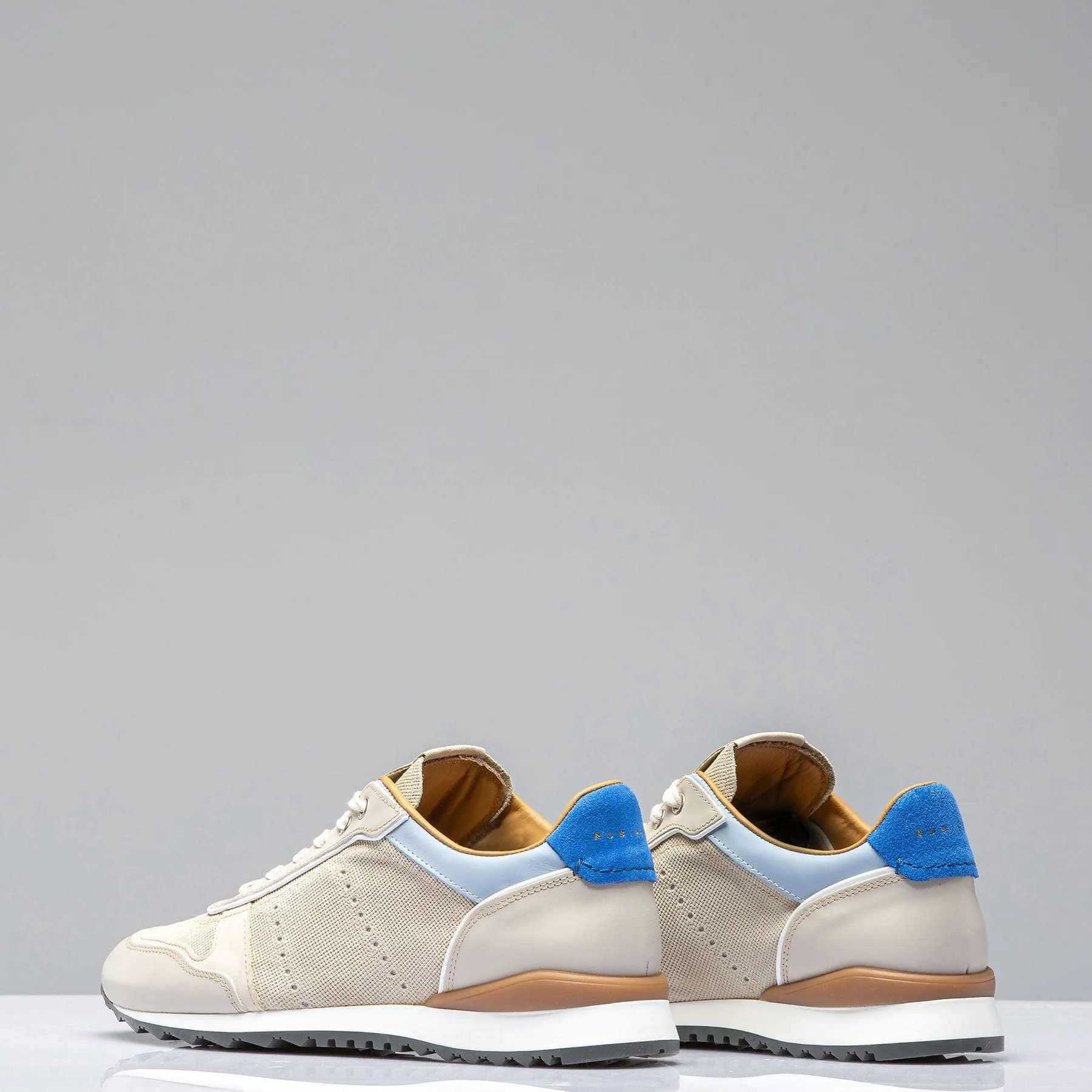 The Ferrari Shoe In Beige/Blue
