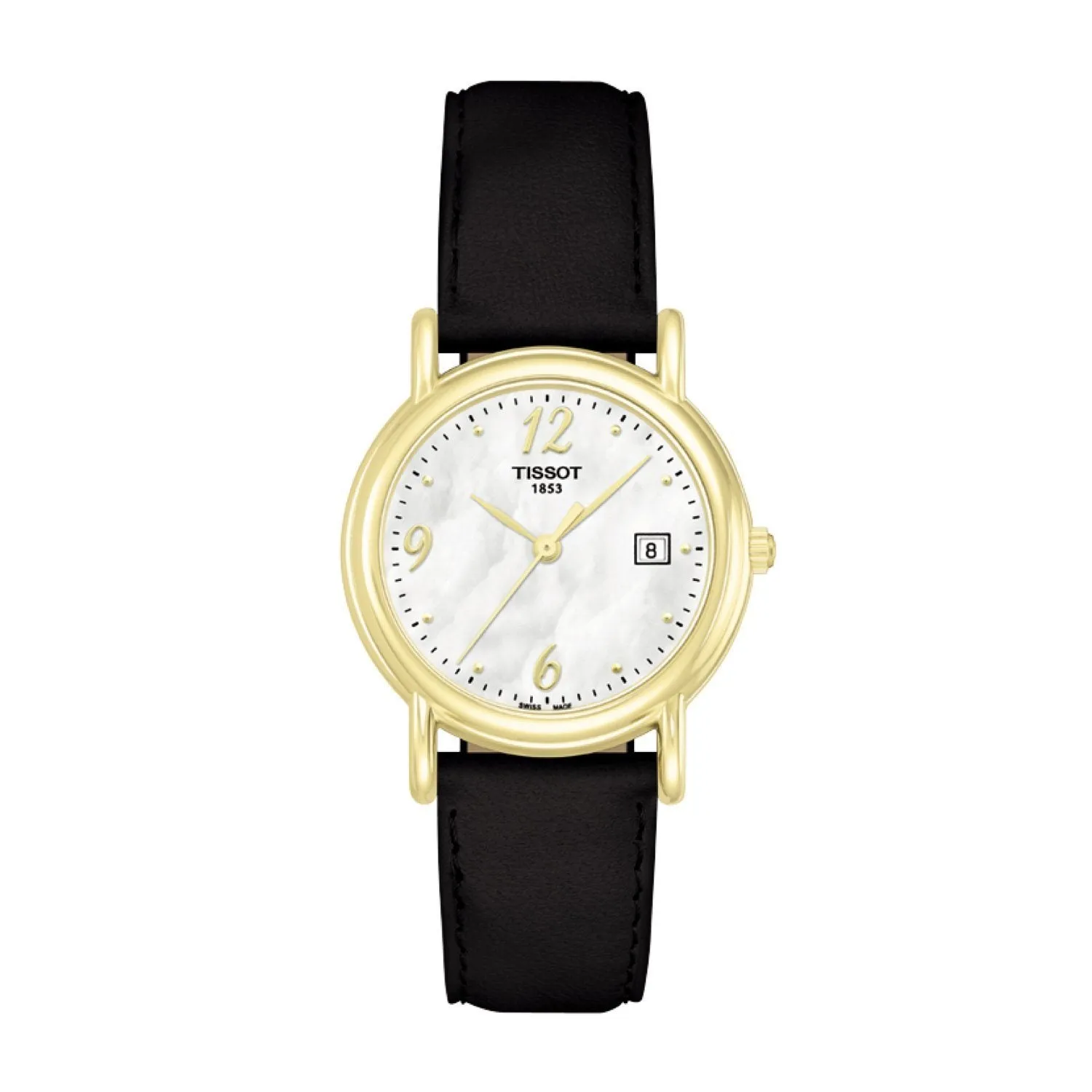 Tissot 14mm Carson Black Leather Strap