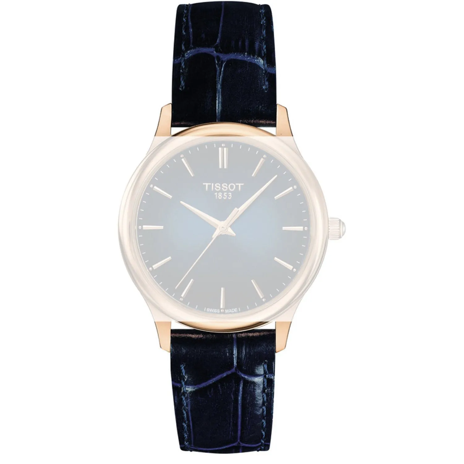 Tissot 16mm Excellence Blue Leather Strap