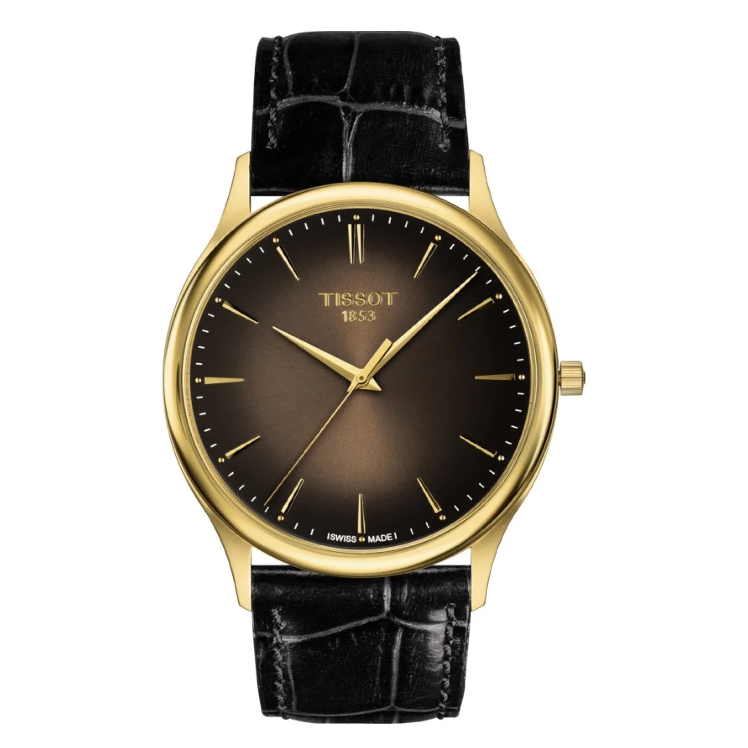 Tissot 22mm Excellence Black Leather Strap
