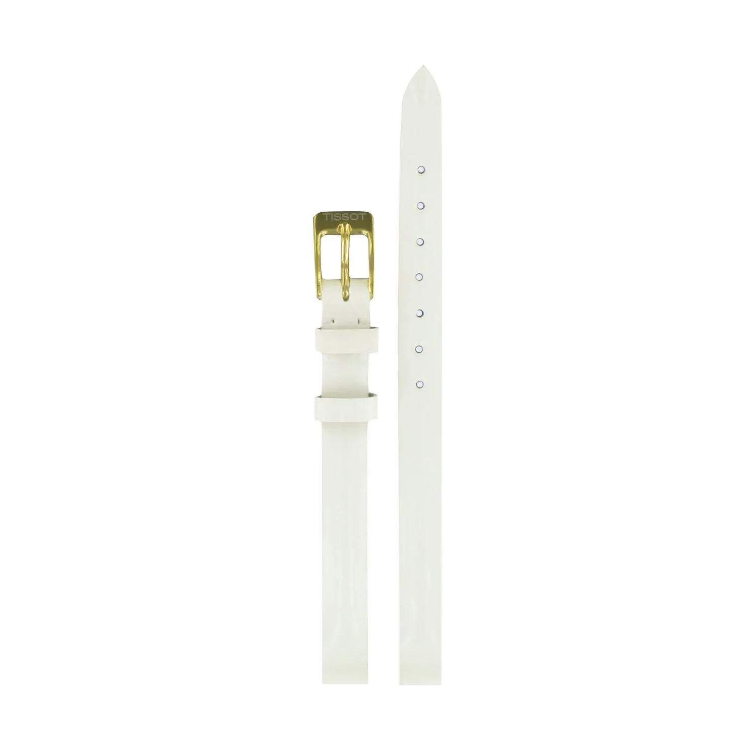Tissot 8mm Pettit White leather strap