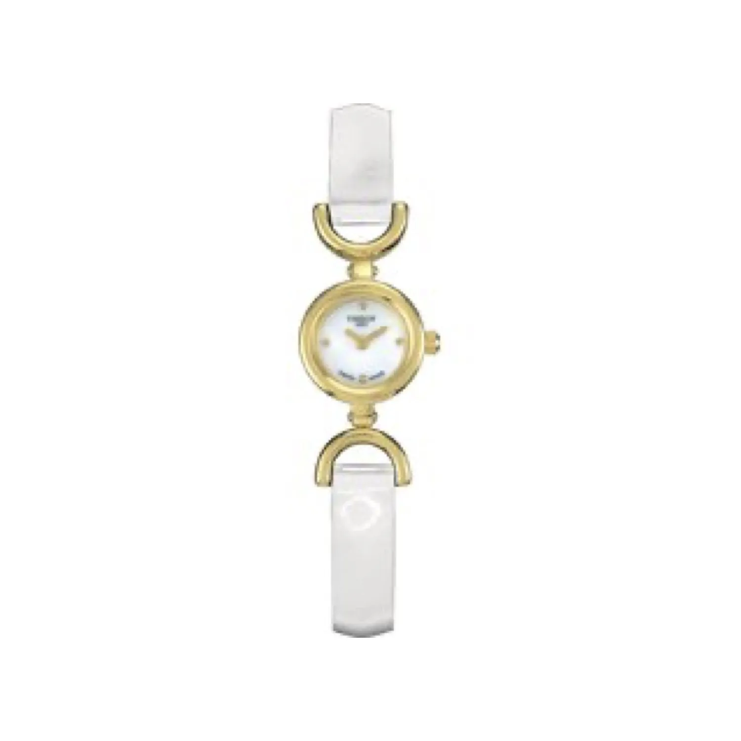 Tissot 8mm Pettit White leather strap