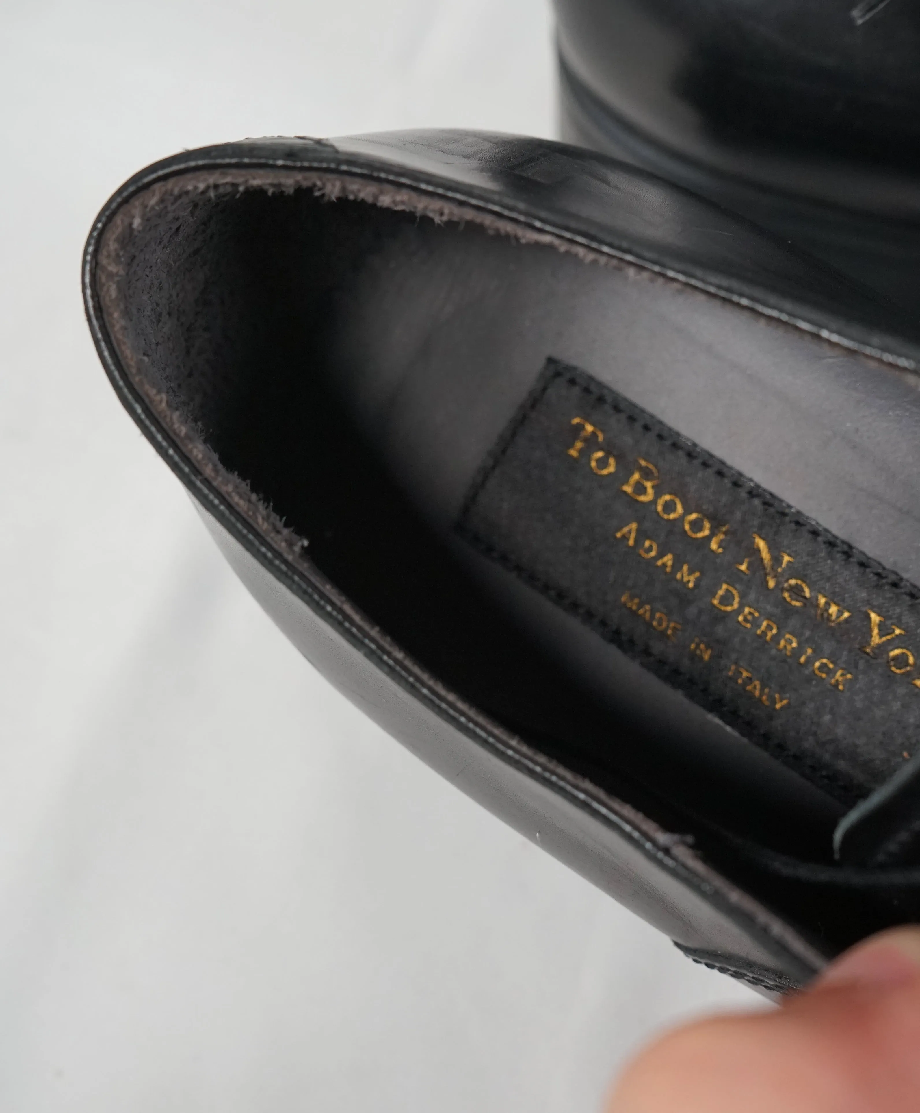 TO BOOT NEW YORK - “Justin” Black Brogue Cap-Toe Oxford - 10.5