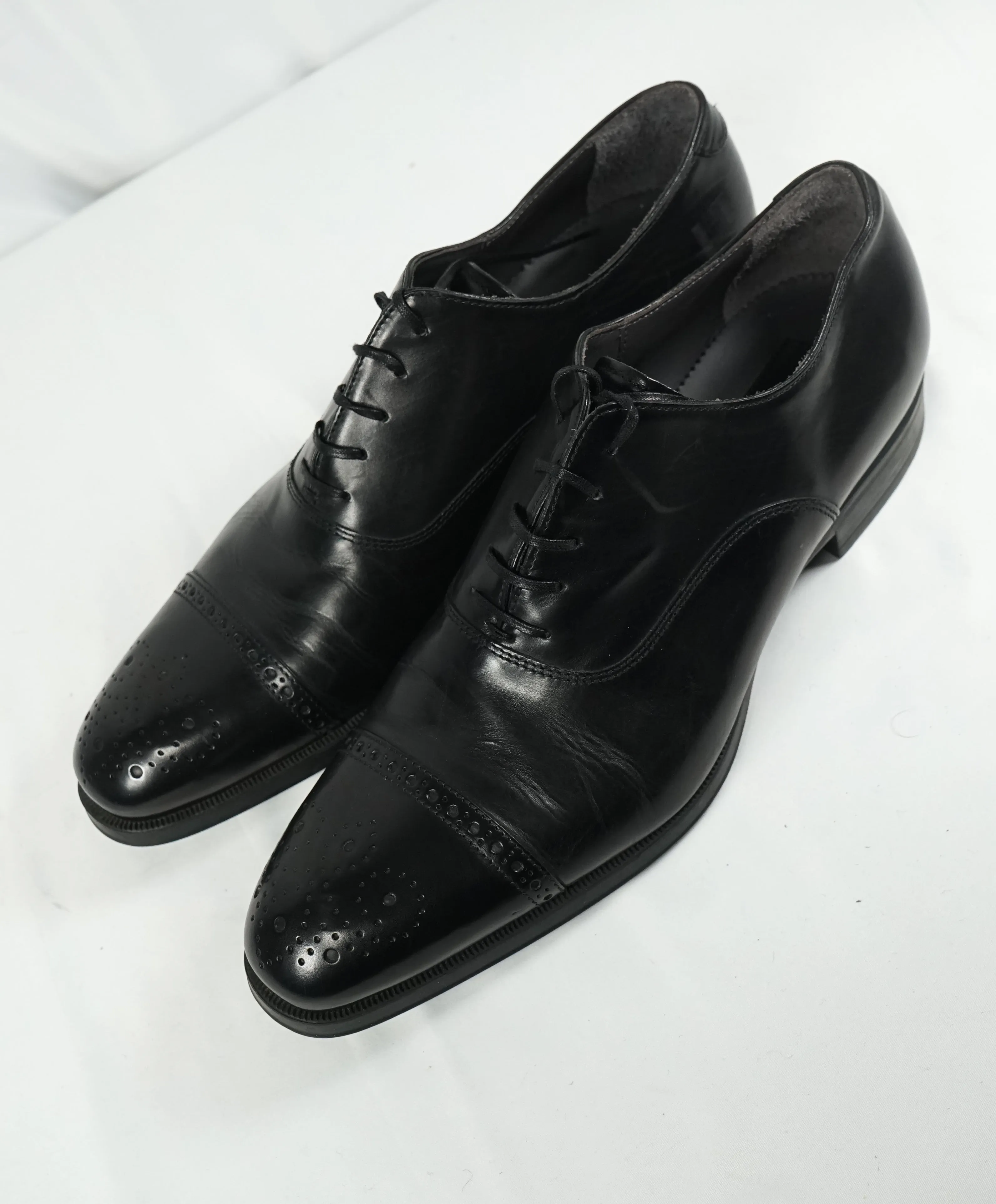 TO BOOT NEW YORK - “Justin” Black Brogue Cap-Toe Oxford - 10.5