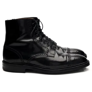 'Toby' Black Leather Brogue Boot UK 8.5 E