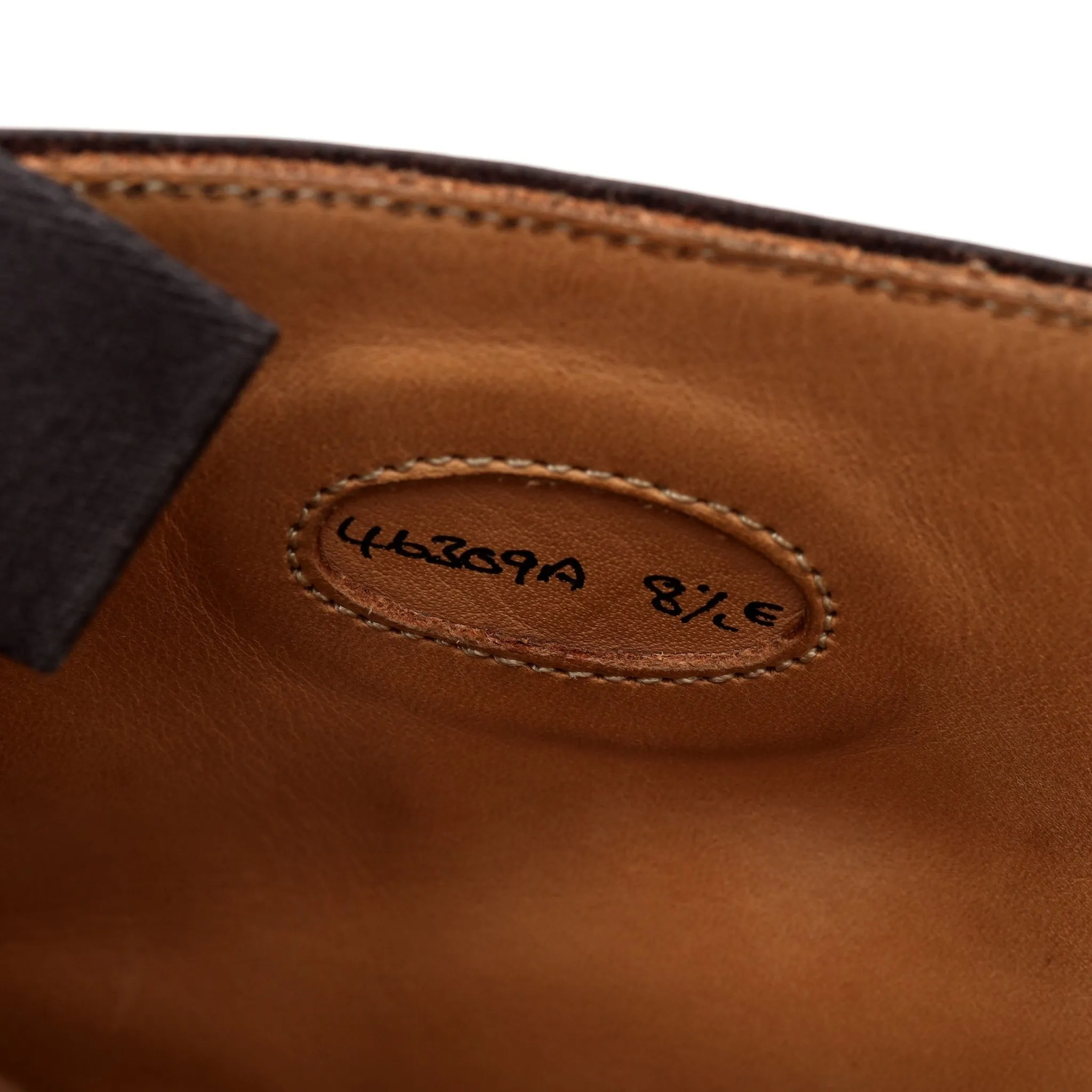 'Toby' Dark Brown Leather Brogue Boot UK 8.5 E