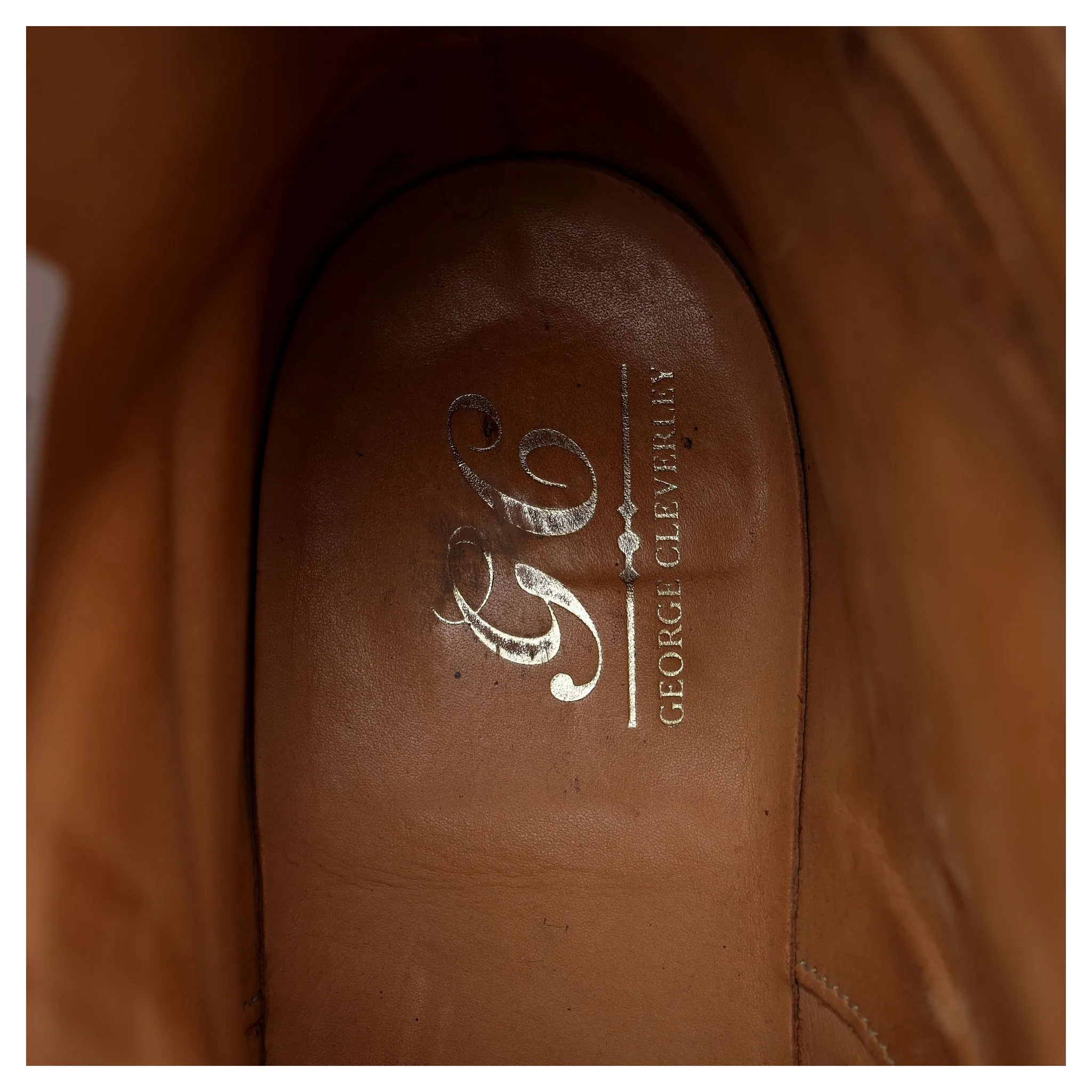 'Toby' Dark Brown Leather Brogue Boot UK 8.5 E