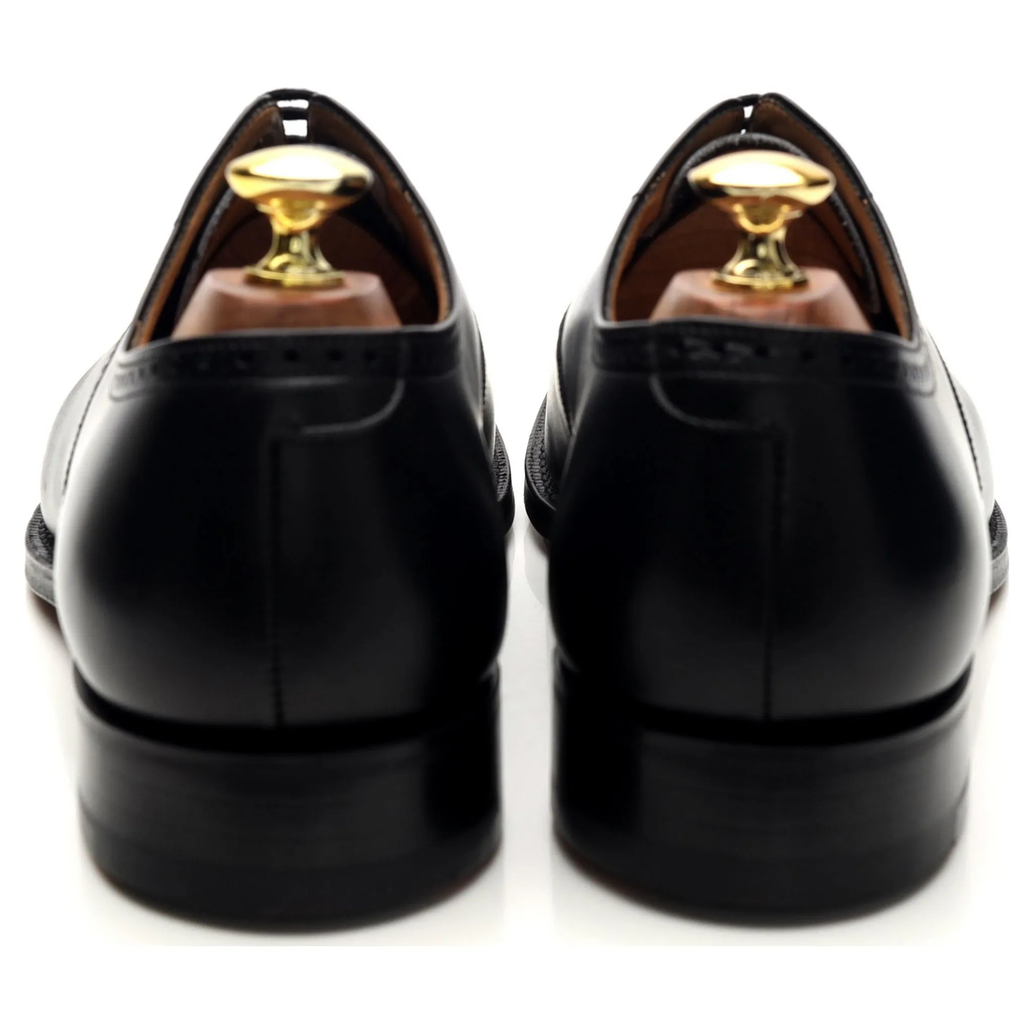 'Toronto' Black Leather Oxford Brogue UK 8 G