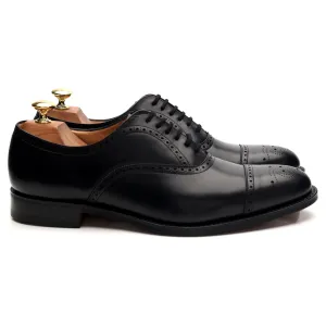 'Toronto' Black Leather Oxford Brogue UK 8 G