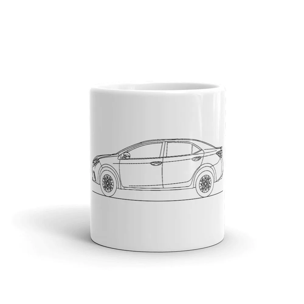 Toyota Corolla E170 Outline Mug