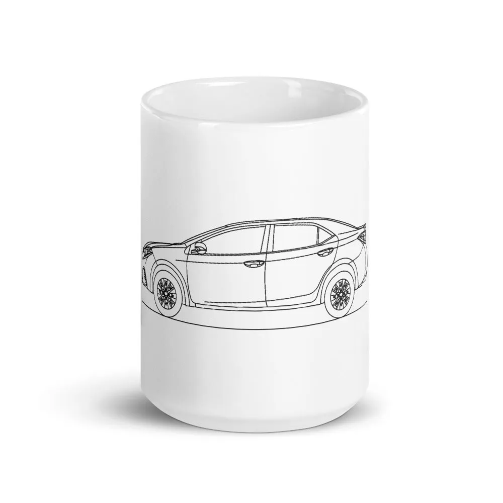 Toyota Corolla E170 Outline Mug