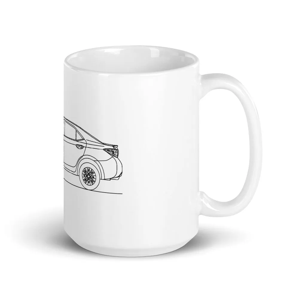 Toyota Corolla E170 Outline Mug