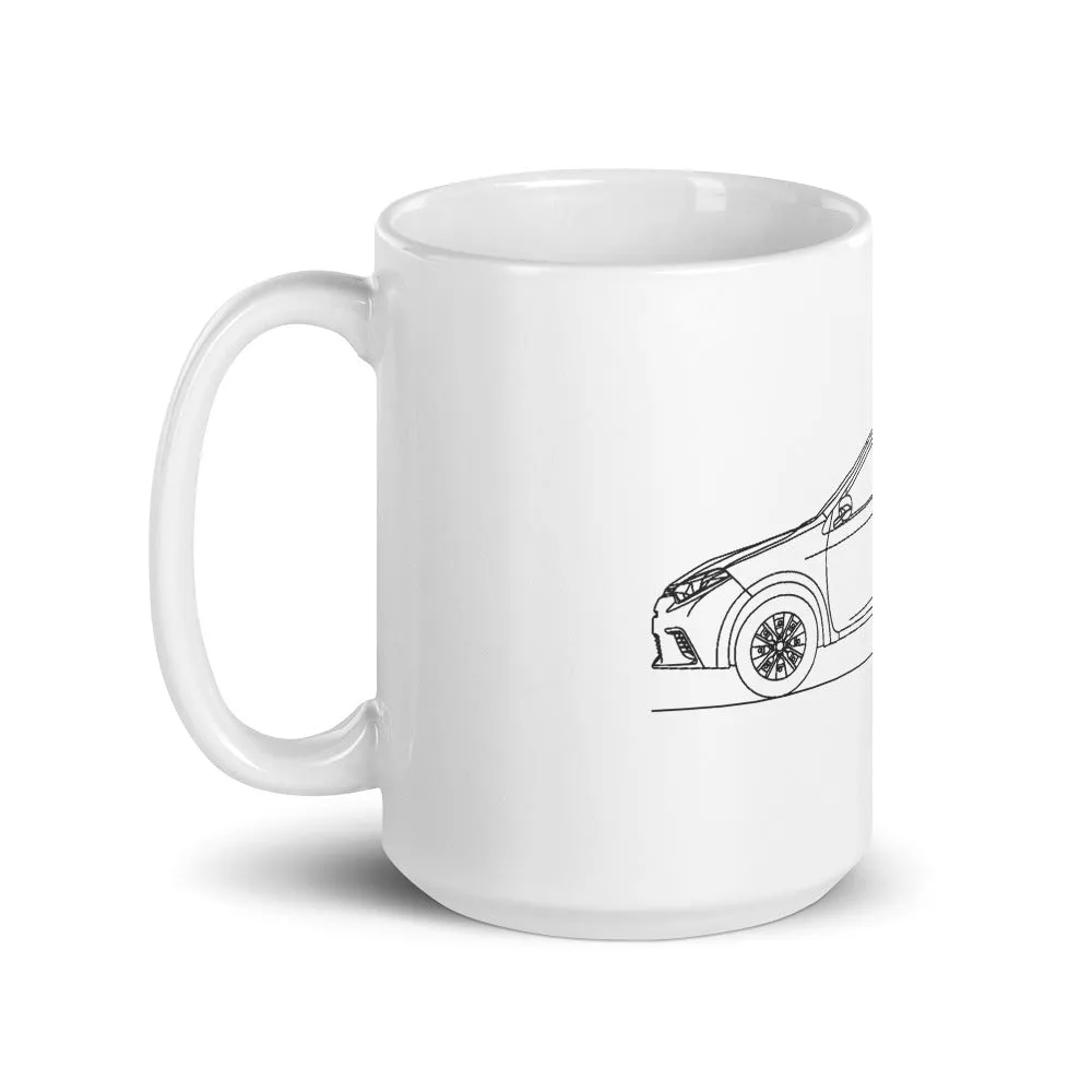 Toyota Corolla E170 Outline Mug