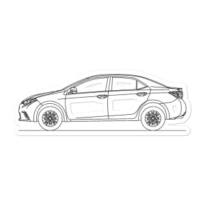 Toyota Corolla E170 Silhouette Sticker