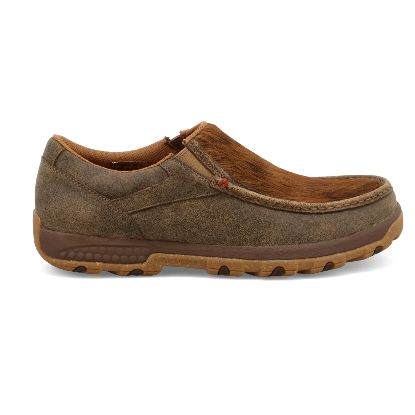 Twisted X Men's Bomber and Brindle Slip-on Driving Moc