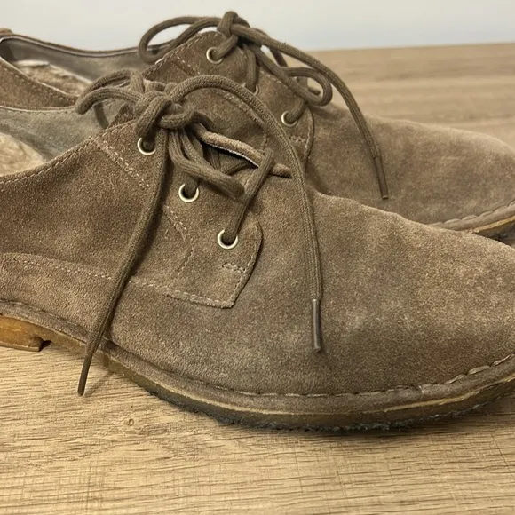 UGG men’s suede/leather brown Oxford lace up SN3269 size USA 10