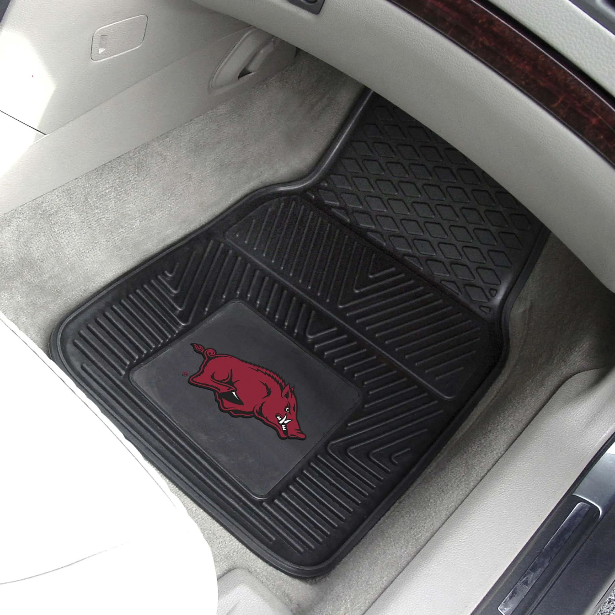 University of Arkansas 2-pc Vinyl Car Mat Set