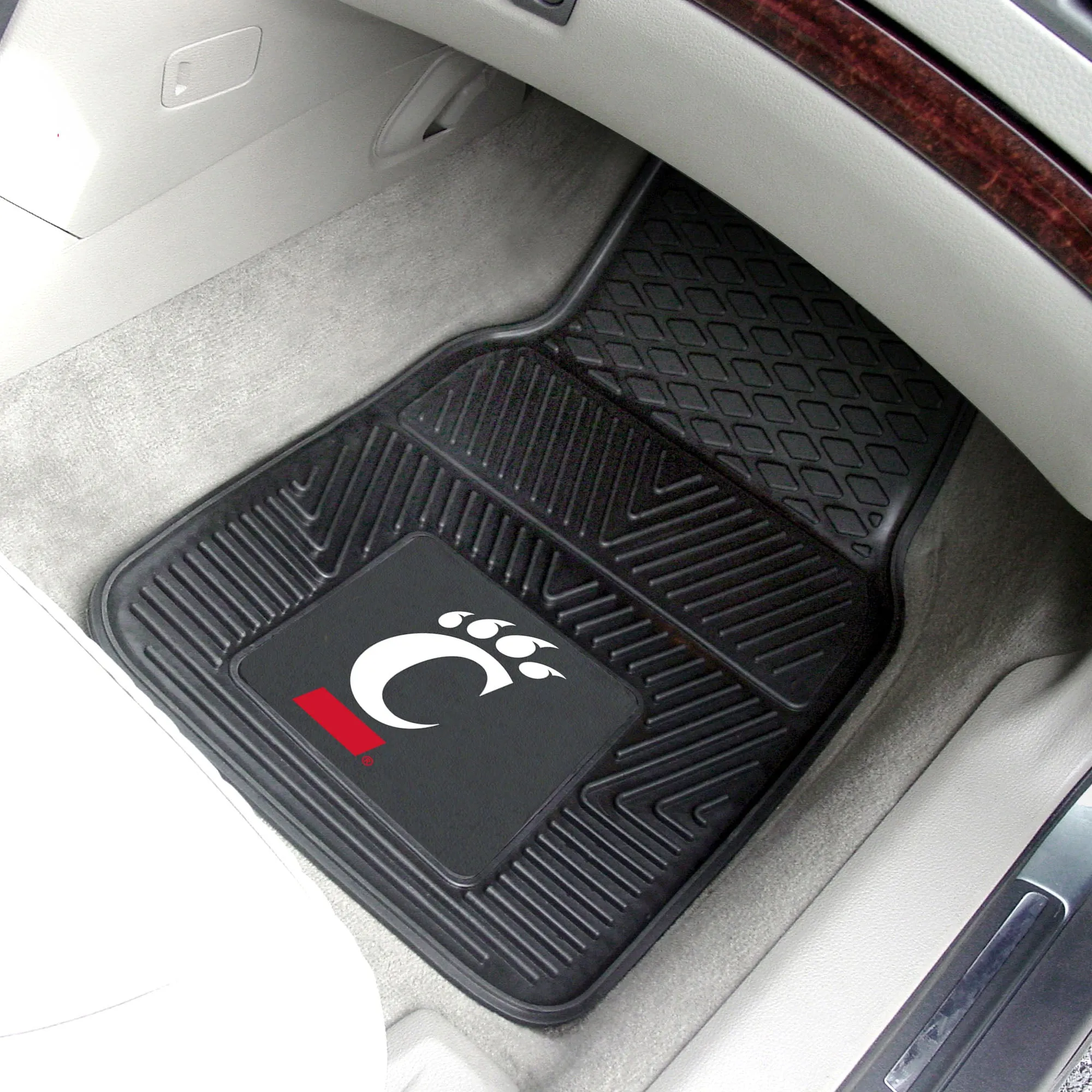University of Cincinnati 2-pc Vinyl Car Mat Set