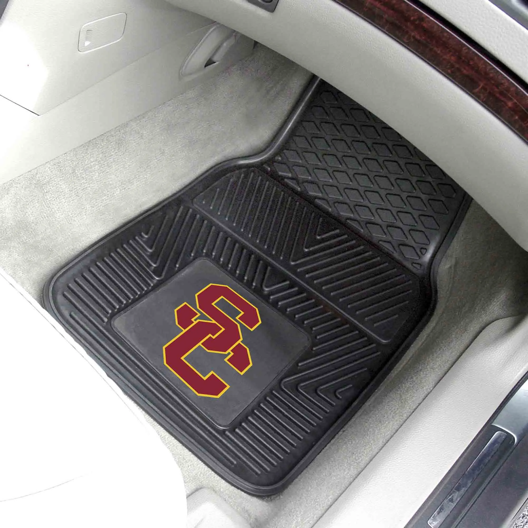 University of Southern California 2-pc Vinyl Car Mat Set