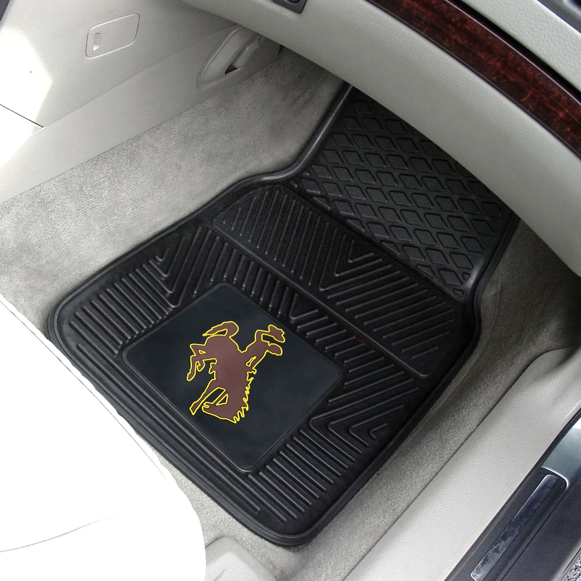 University of Wyoming 2-pc Vinyl Car Mat Set