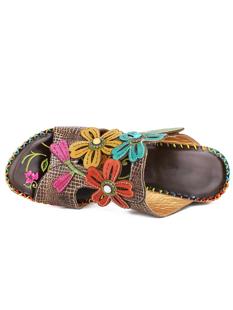 Vada Genuine Leather Slippers